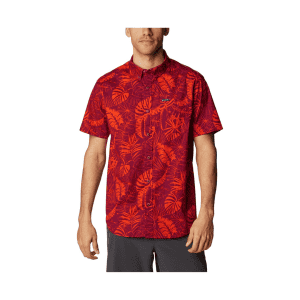 Camisa Manga Corta Columbia "Hojas"