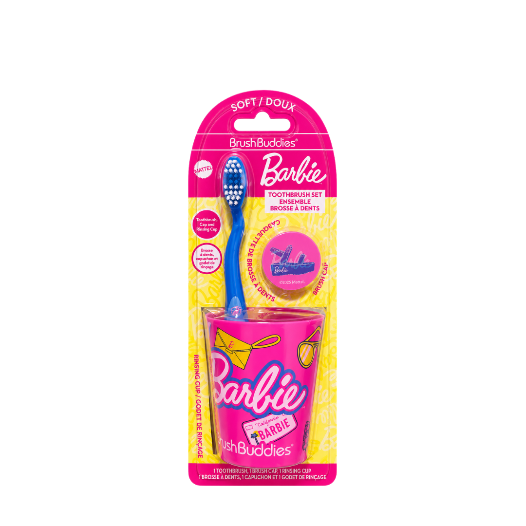 Set Cepillo Dientes con Vaso de Barbie