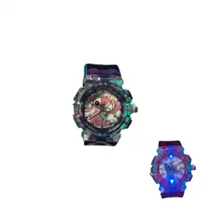 Reloj Luminoso Stitch Morado