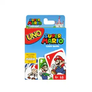Juego UNO "Super Mario" - Cartas para niños con personajes de Mario y Luigi. Ideal para jugar en fam.