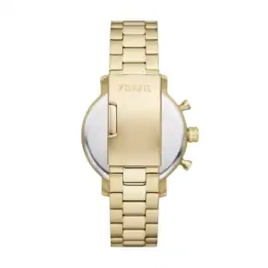 Reloj Fossil dorado con pulsera de acero inoxidable Reloj Fossil dorado con pulsera de acero inoxidable y cierre de seguridad. Diseño elegante y moderno.