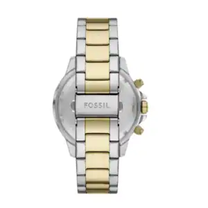 Reloj Fossil de pulsera bicolor de acero inoxidable con diseño elegante y duradero, ideal para hombr.
