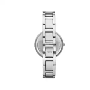 Reloj Fossil de pulsera de acero inoxidable para mujer, elegante y duradero.