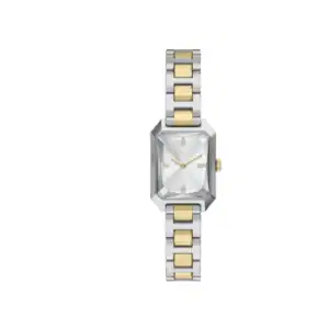 Reloj Fossil BQW8037 con diseño sofisticado en acero y detalles dorados, ideal para complementar tu.