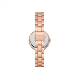 Reloj de pulsera femenino en oro rosa con diseño elegante y moderno.