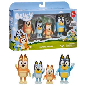 Set 4 figuras Bluey articuladas