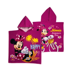 Paño con Capucha de Minnie Mouse - 100% Poliéster