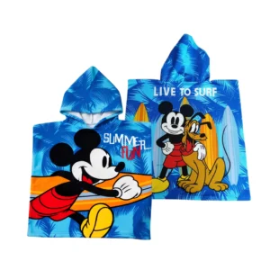 Paño con Capucha de Mickey Mouse - 100% Poliéster